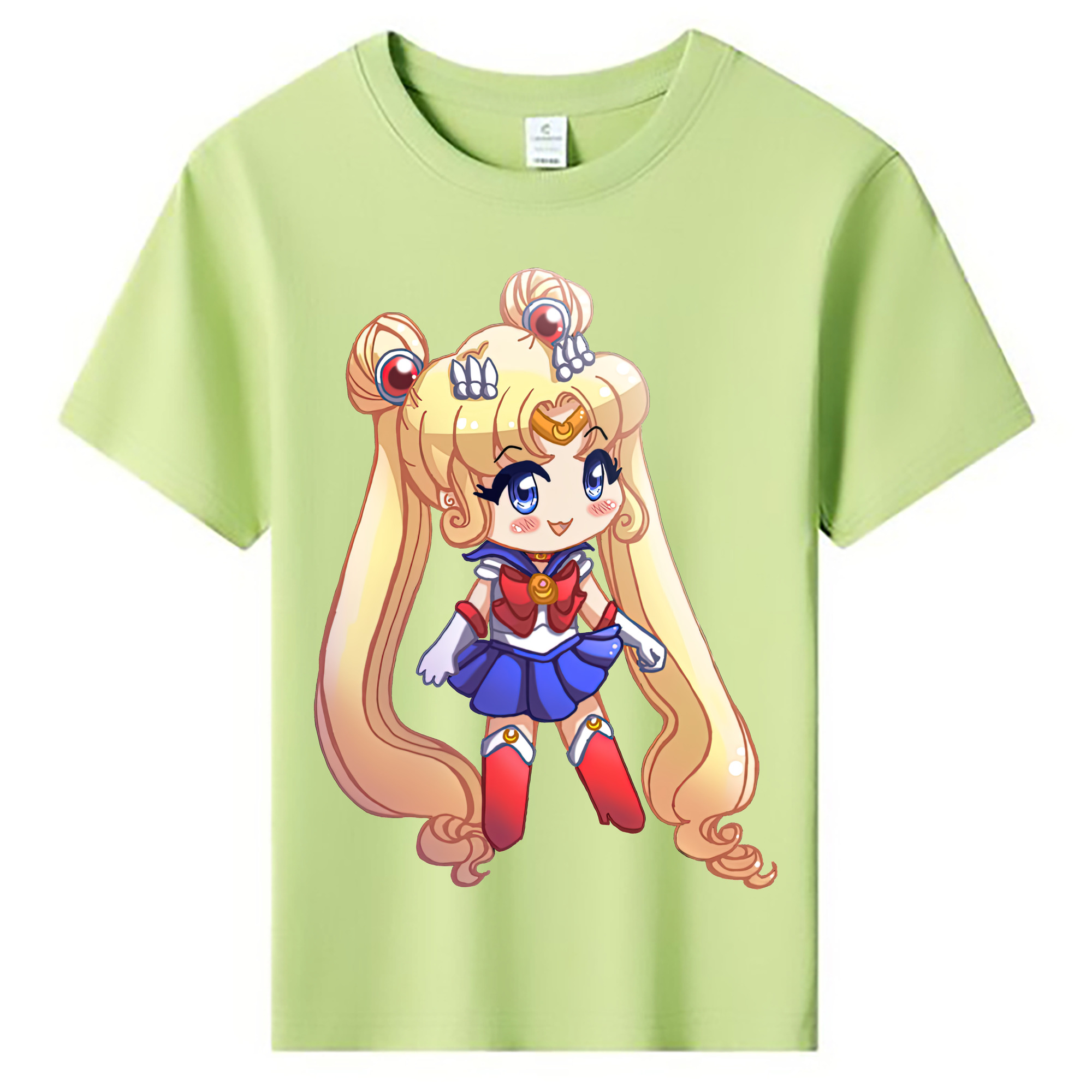 （画像用） 美少女戦士セーラームーン 月野 うさぎ つきの うさぎ Sailor Moon Tsukino Usagi 綿100％キッズTシャツ（フロントプリント）